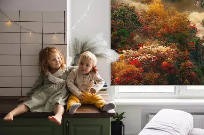 Fensterrollo für den Innenbereich mit dem Motiv Blick von oben