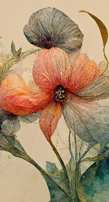 Fensterrollo für innen mit Blumenmotiv