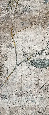 Fensterrollo für den Innenbereich mit Motiv spiegelnde Blätter