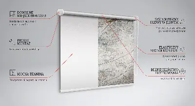 Fensterrollo für den Innenbereich mit Motiv spiegelnde Blätter