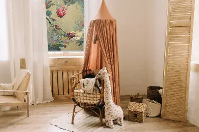 Fensterrollo für den Innenbereich mit Wiesenmotiv