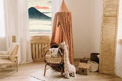Fensterrollo für den Innenbereich mit dem Motiv bemalte Berge