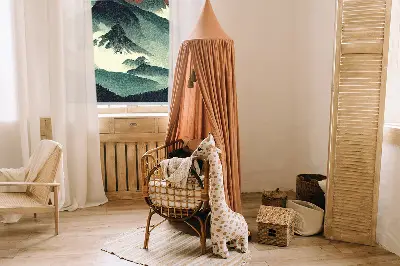 Rollo Fenster mit Motiv Berge im Nebel