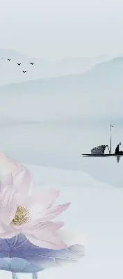 Rollo mit Motiv von einem Fischer auf einem Boot