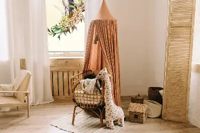 Fensterrollo mit dem Motiv eines Kranichs im Grünen