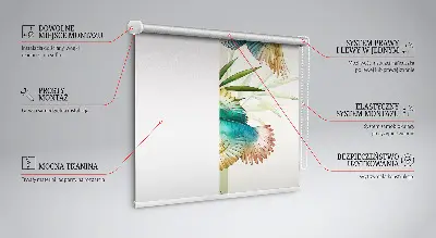 Rollo Fenster mit Motiv Vögel im Laub