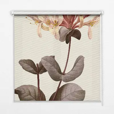 Fensterrollo innen mit Motiv herabfallende Blume