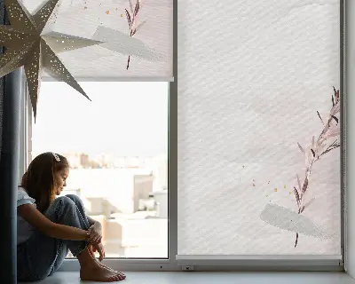 Fensterrollo für den Innenbereich aus hochwertigem blickdichtem Stoff