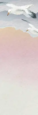 Fensterrollo mit Motiv von fliegenden Vögeln