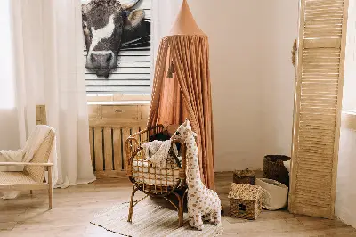 Fensterrollo mit Kuhmotiv