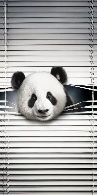 Fensterrollo Panda Design