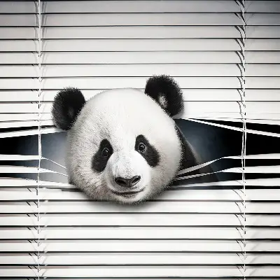 Fensterrollo Panda Design
