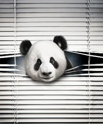 Fensterrollo Panda Design
