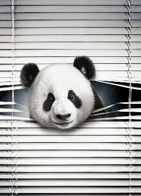 Fensterrollo Panda Design