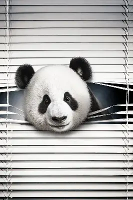 Fensterrollo Panda Design