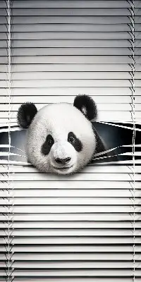 Fensterrollo Panda Design