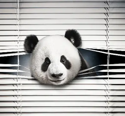 Fensterrollo Panda Design