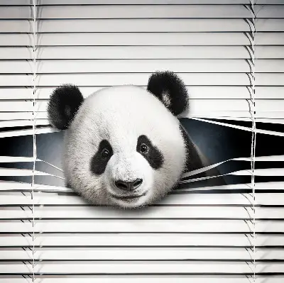 Fensterrollo Panda Design