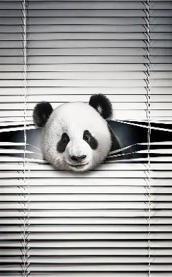 Fensterrollo Panda Design