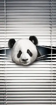 Fensterrollo Panda Design