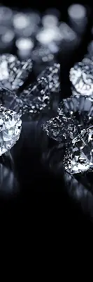 Verdunkelungsrollo Diamanten und Glitzer