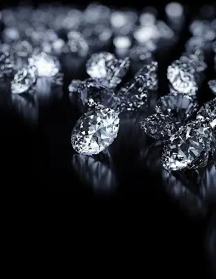 Verdunkelungsrollo Diamanten und Glitzer