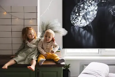 Verdunkelungsrollo Diamanten und Glitzer