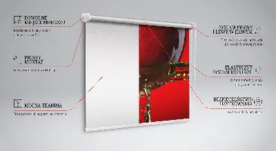 Verdunkelungsrollo Roter Apfel in der Tiefe