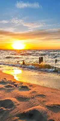 Rollo lichtundurchlässig Sonnenuntergang und Farben