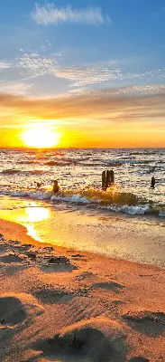Rollo lichtundurchlässig Sonnenuntergang und Farben