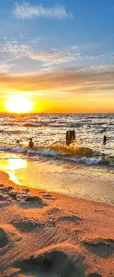 Rollo lichtundurchlässig Sonnenuntergang und Farben