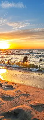 Rollo lichtundurchlässig Sonnenuntergang und Farben