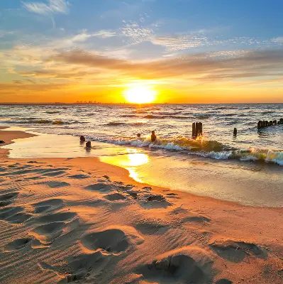 Rollo lichtundurchlässig Sonnenuntergang und Farben