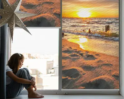 Rollo lichtundurchlässig Sonnenuntergang und Farben