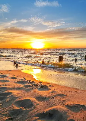 Rollo lichtundurchlässig Sonnenuntergang und Farben