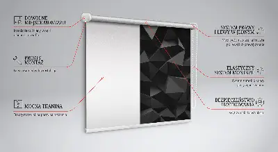 Fenster rollo Schwarzes Origami