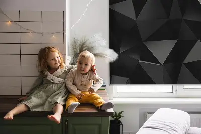 Fenster rollo Schwarzes Origami