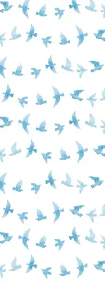 Fenster rollo Blaue Vögel
