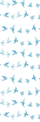 Fenster rollo Blaue Vögel