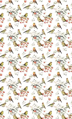 Fenster rollo Vögel auf den Zweigen