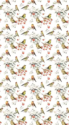 Fenster rollo Vögel auf den Zweigen