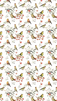 Fenster rollo Vögel auf den Zweigen