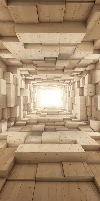 Verdunkelungsrollo 3D-Holzloch