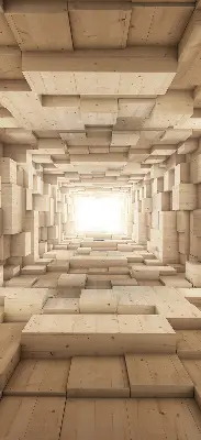 Verdunkelungsrollo 3D-Holzloch
