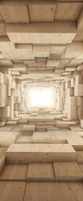 Verdunkelungsrollo 3D-Holzloch