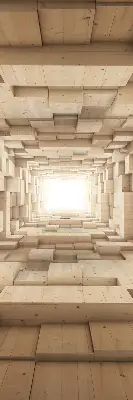 Verdunkelungsrollo 3D-Holzloch