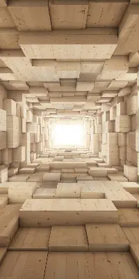 Verdunkelungsrollo 3D-Holzloch