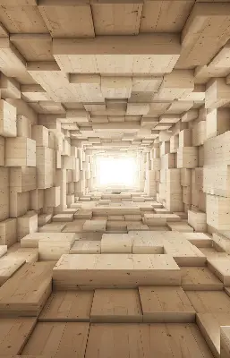 Verdunkelungsrollo 3D-Holzloch