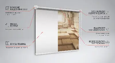 Verdunkelungsrollo 3D-Holzloch
