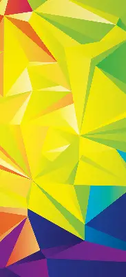Fenster rollo Buntes Origami-Muster